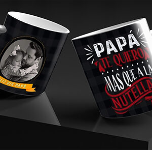 Taza con hija foto